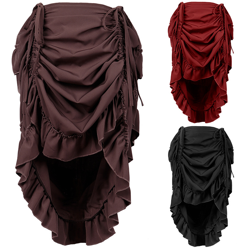 Skirts - Jupe plissée corset steampunk victorienne, jupe