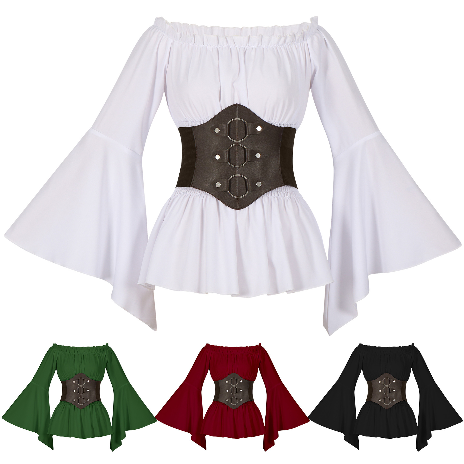 Blouses - Chemise de pirate médiévale victorienne, blouses