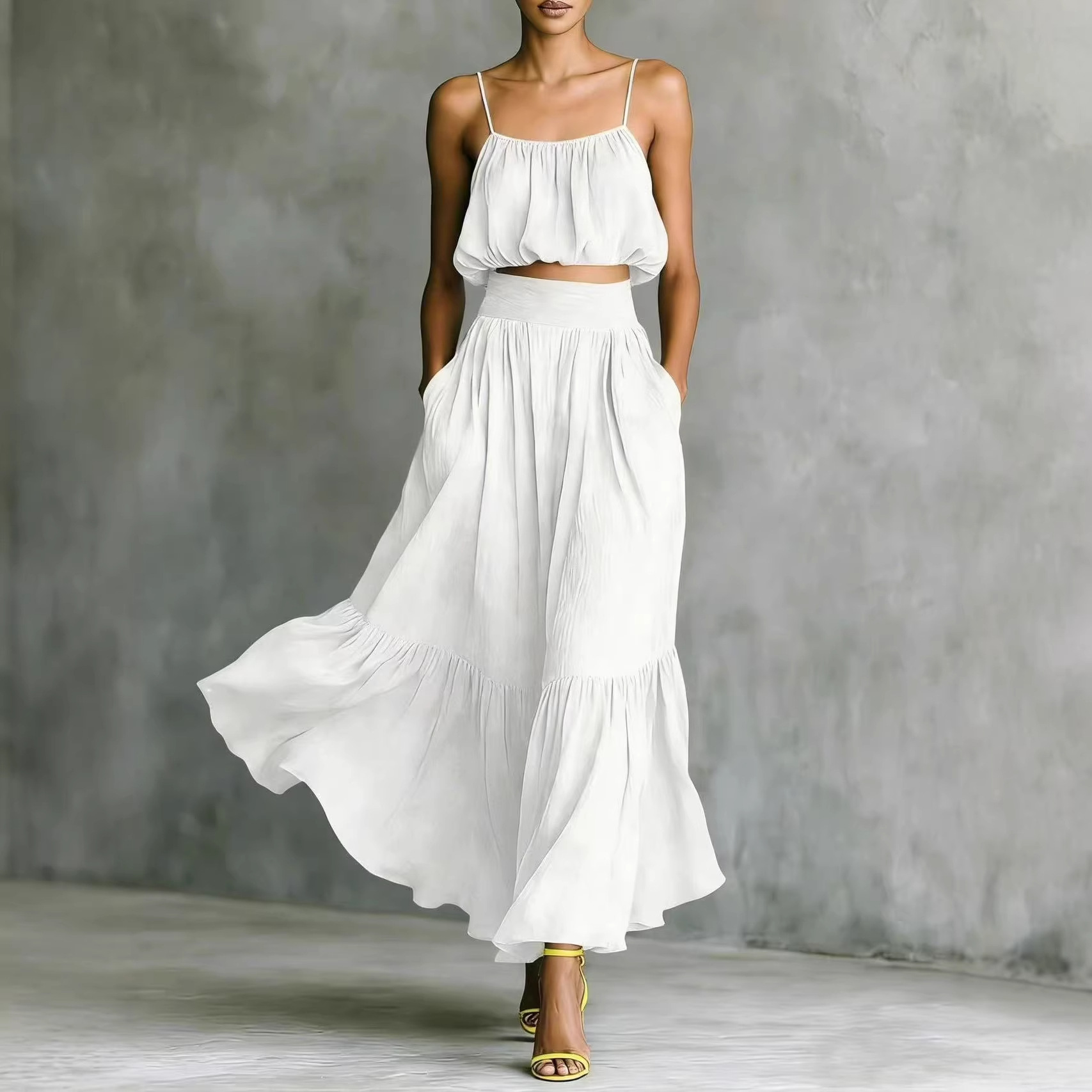 Ensemble 2 pièces d'été pour f - Boho Summer Beach Maxi Dress avis et prix