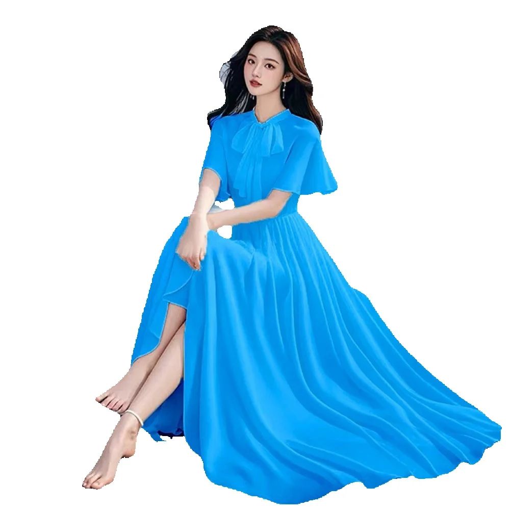 Robe longue d'été bohème en mo - Boho Summer Beach Maxi Dress avis et prix