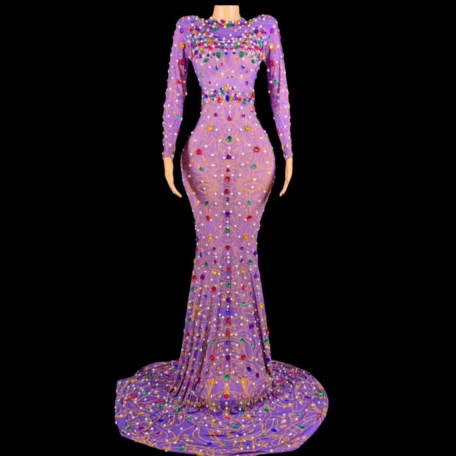 Strass scintillants violet rob - Sparkly Rhinestone Club Party Dress avis et prix