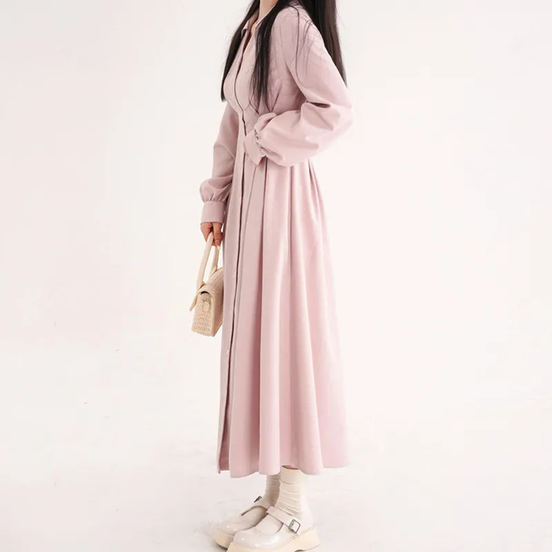 Robe chemise pour femme de sty - Korean Style A Line Shirt Dress avis et prix