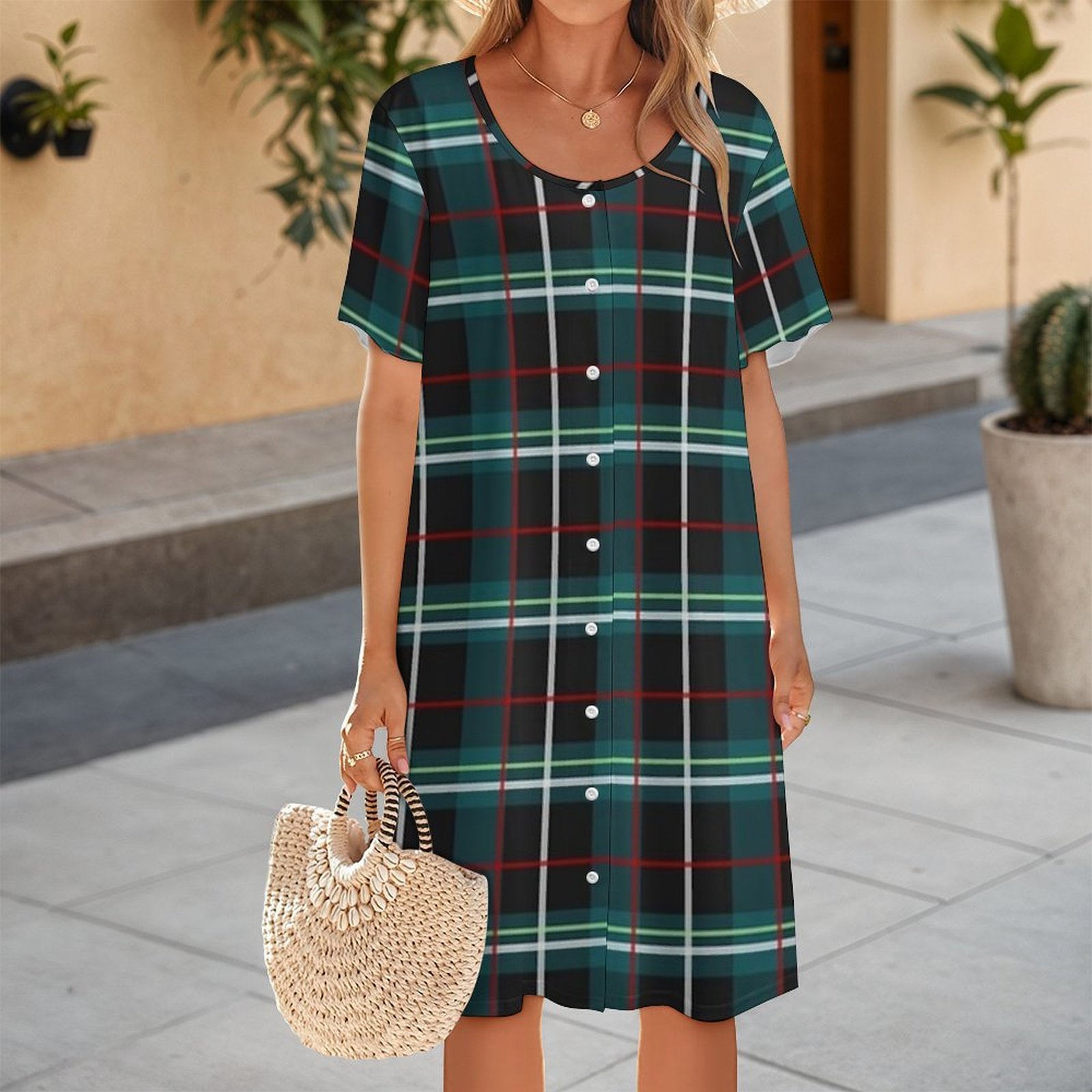 Modèle de robe « First Wave »  - Korean Style A Line Shirt Dress avis et prix
