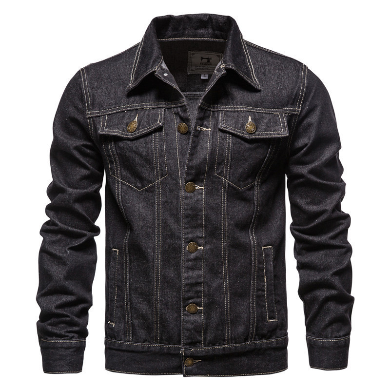 Veste en jean à col américain  - Jeans avis et prix