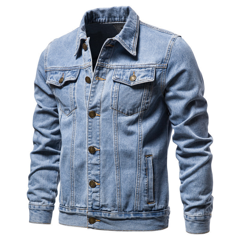 Veste en jean à col américain  - Jeans avis et prix