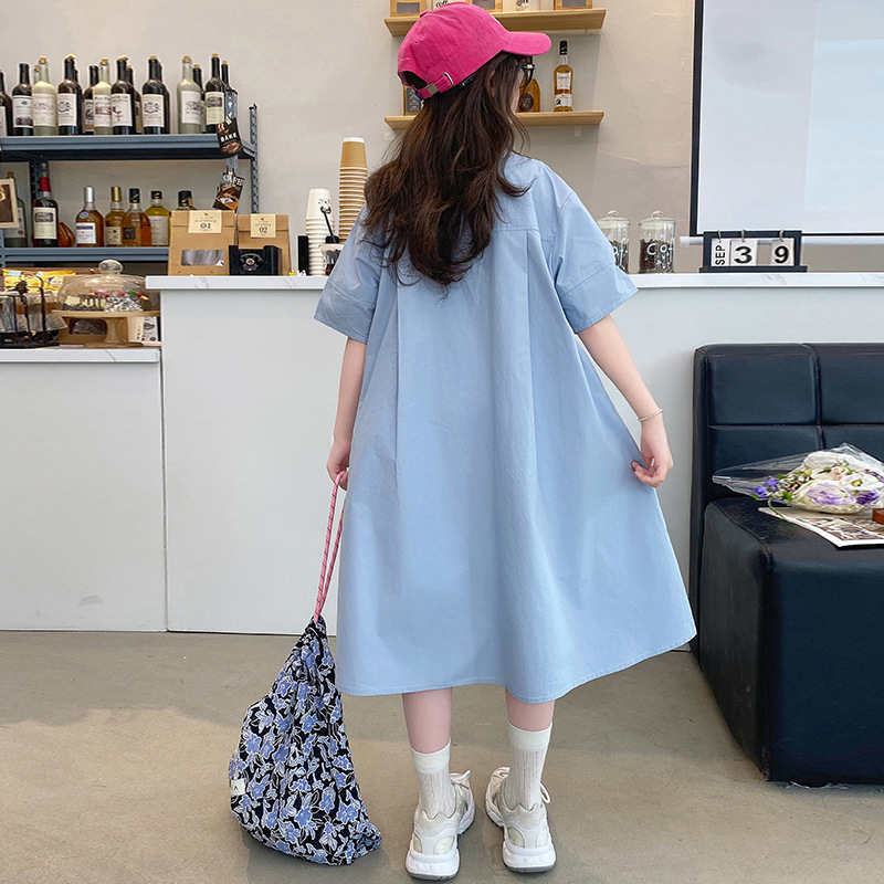 Vêtements coréens pour filles, - Korean Style A Line Shirt Dress avis et prix